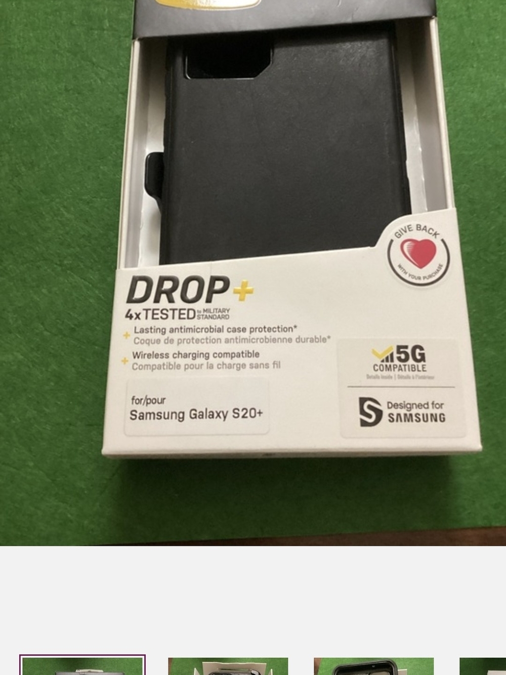 DROP+ Protective Case for Samsung Galaxy S20+ — Black